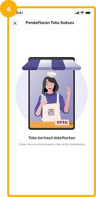 Toko Anda sudah siap digunakan